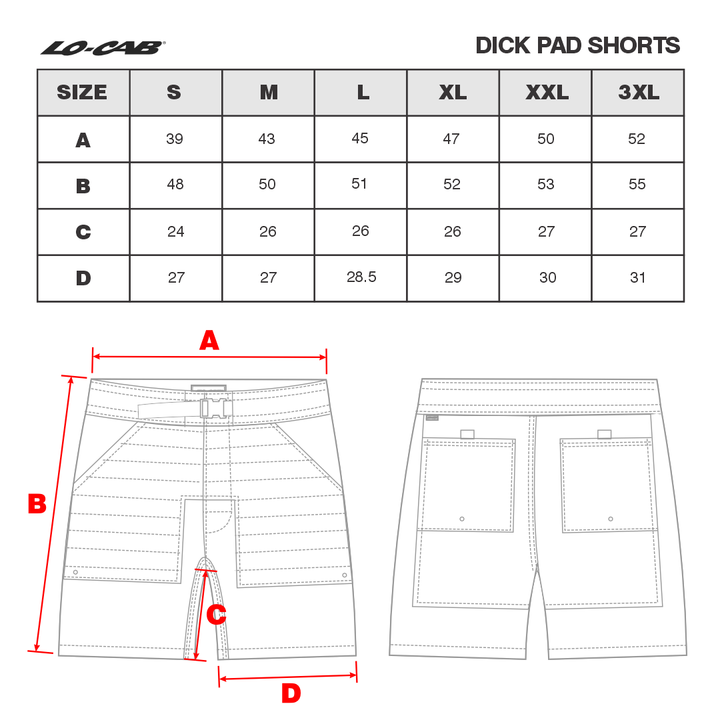 Dick Pad Shorts - All Black