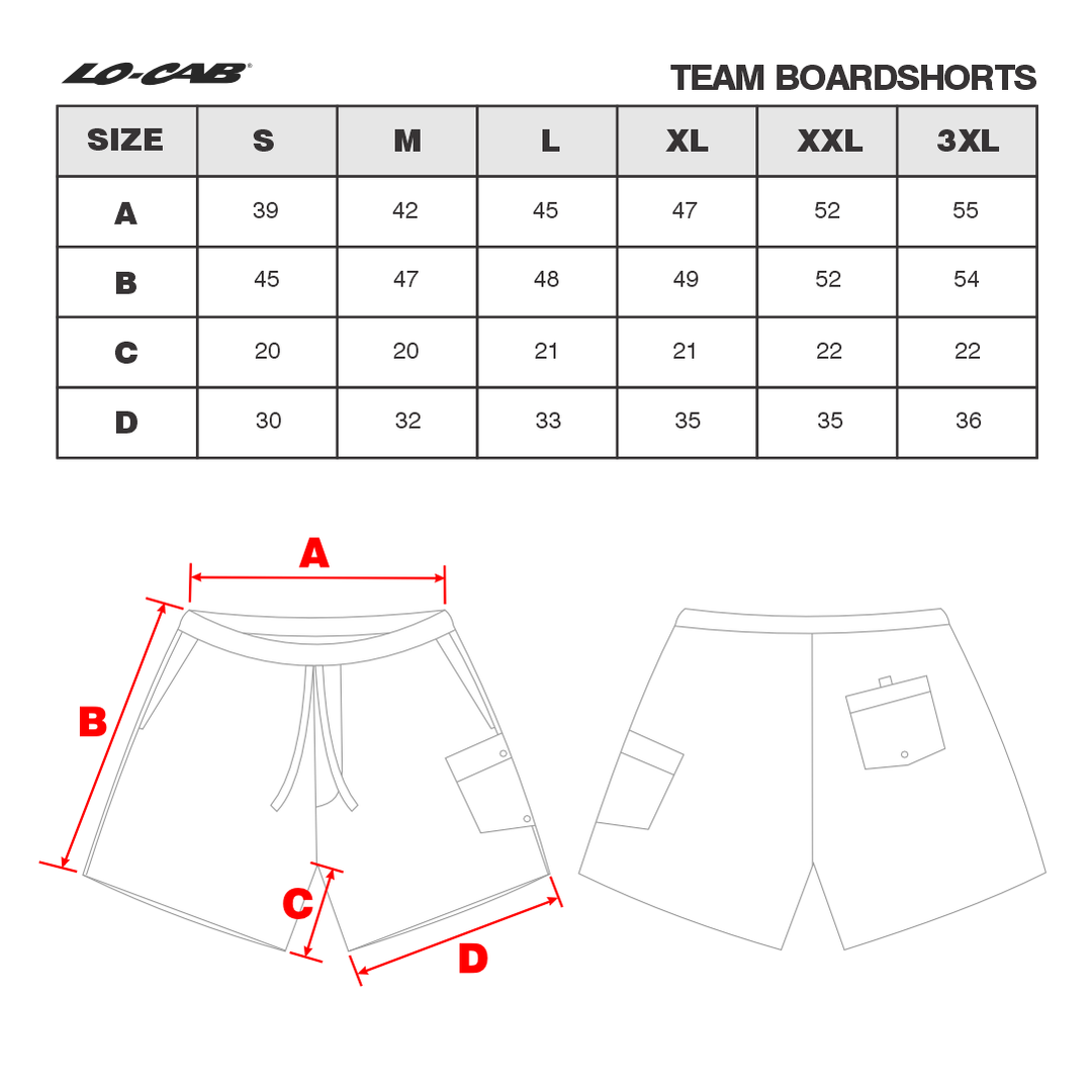 Team Boardshort - King Flag - Green